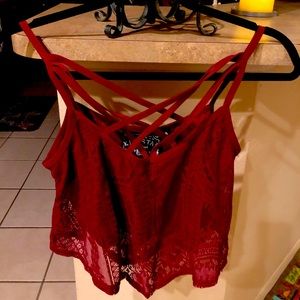 Killstar Gothic Lacey Crop Top